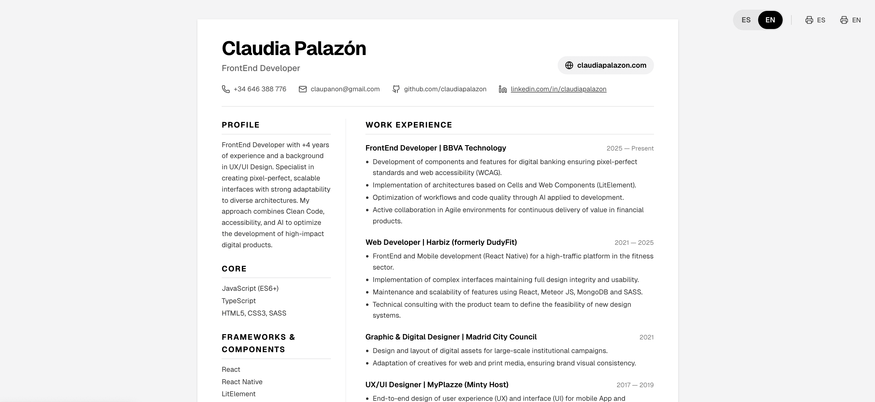 Preview de interactive-cv